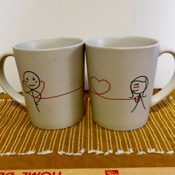 Set up to human touch coffee mugs man and woman love mugs - Picture 1 of 7